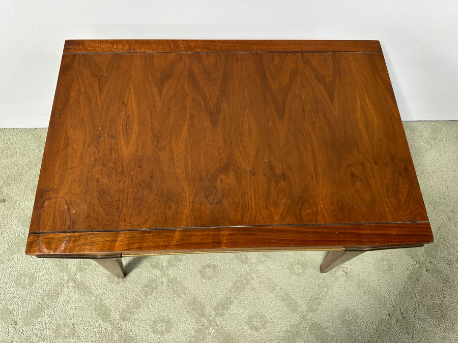 1956 Mid Century Modern Lane Furniture Thunderbird Line End Table with Brass Fittings 29'W x 19'D x 23'H [Photo 2]