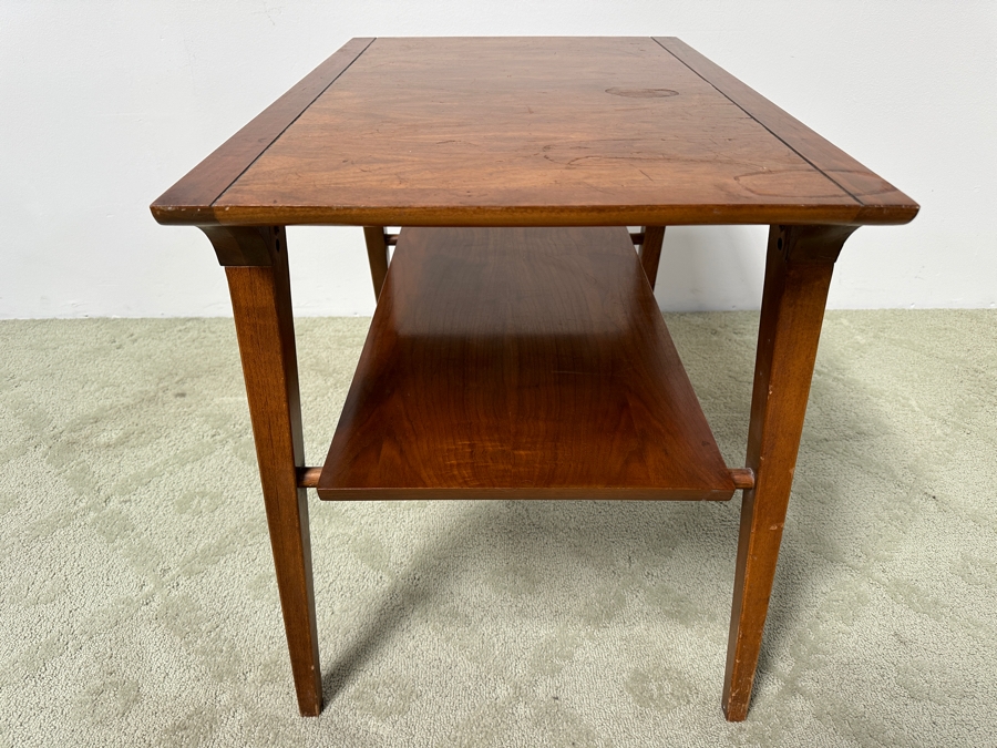 1956 Mid Century Modern Lane Furniture Thunderbird Line End Table with Brass Fittings 29'W x 19'D x 23'H [Photo 3]