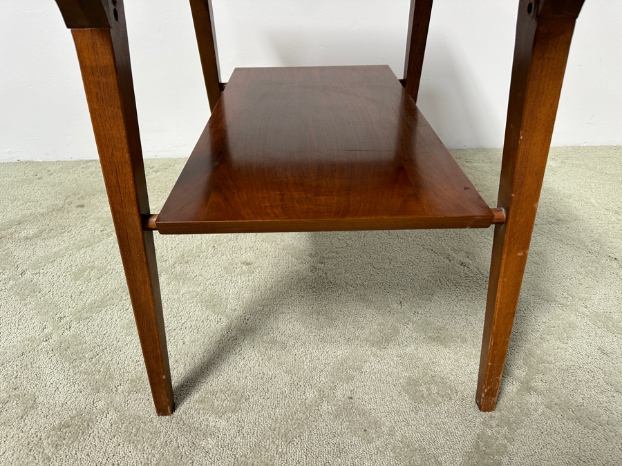 1956 Mid Century Modern Lane Furniture Thunderbird Line End Table with Brass Fittings 29'W x 19'D x 23'H [Photo 4]