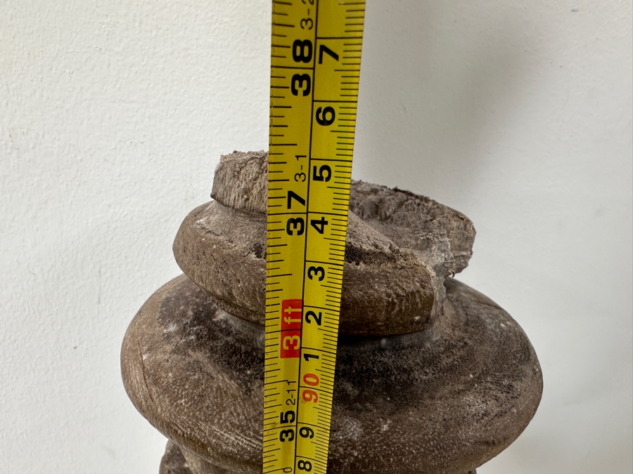 Vintage Carved Wooden Architectural Piece 37'H [Photo 6]