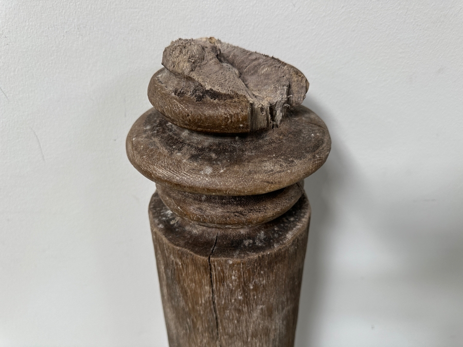 Vintage Carved Wooden Architectural Piece 37'H [Photo 5]