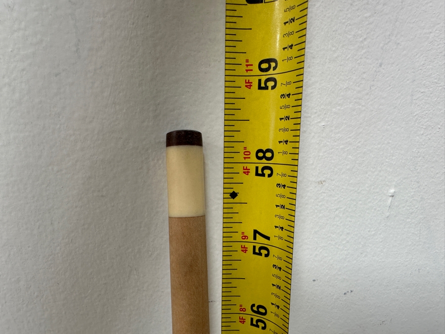 Lucky Strike Cigarette Advertising Pool Cue 58.5'L [Photo 3]