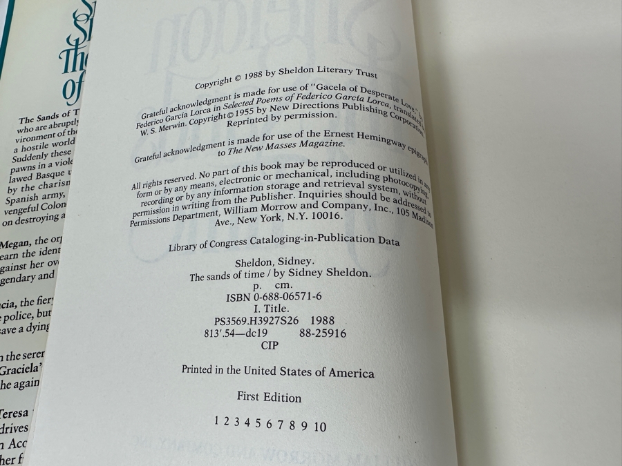 (9) First Edition Hardcover Sidney Sheldon Books With Original Dust Jackets [Photo 6]