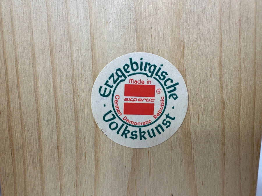 (3) Vintage German Folk Art Rauchermann Wooden Incense Smokers - Erzgebirge Region Of Germany - Holds Small Incense Cone - Smoke Curls Out Of Mouth 6.5'H To 7.5'H [Photo 10]