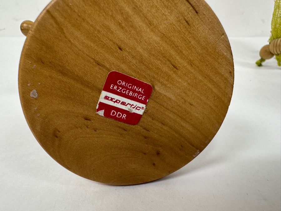 (3) Vintage German Folk Art Rauchermann Wooden Incense Smokers - Erzgebirge Region Of Germany - Holds Small Incense Cone - Smoke Curls Out Of Mouth 6.5'H To 7.5'H [Photo 11]