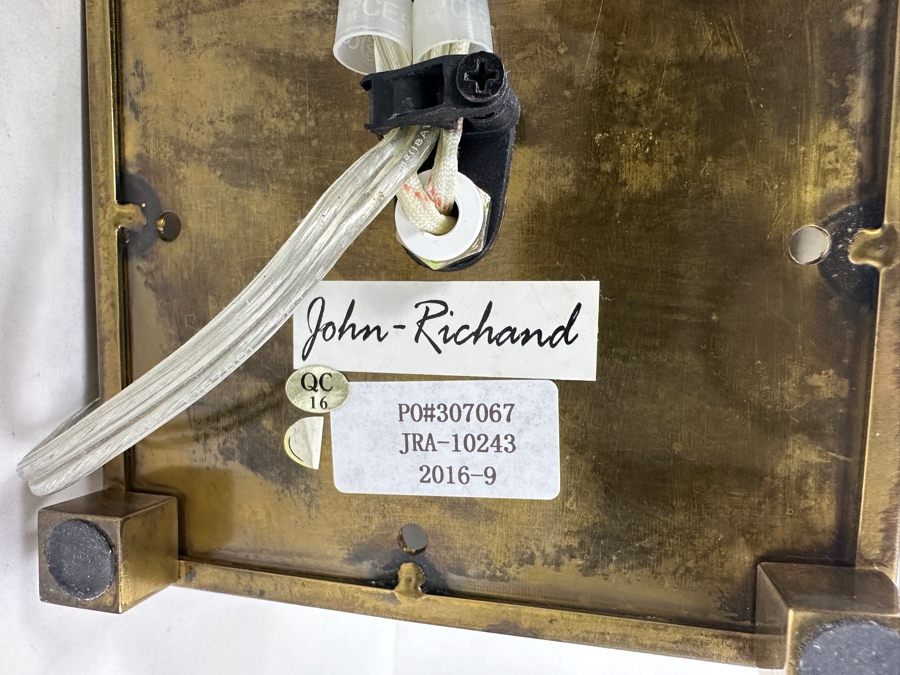 John-Richard Collection Natural Clear Quartz Crystals And Brass Box Table Lamp 5W X 9H [Photo 9]