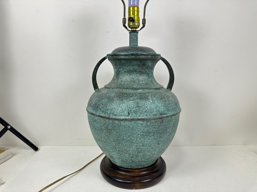 Vintage Mid-Century Frederick Cooper Chicago Copper Table Lamp 30H [Photo 3]