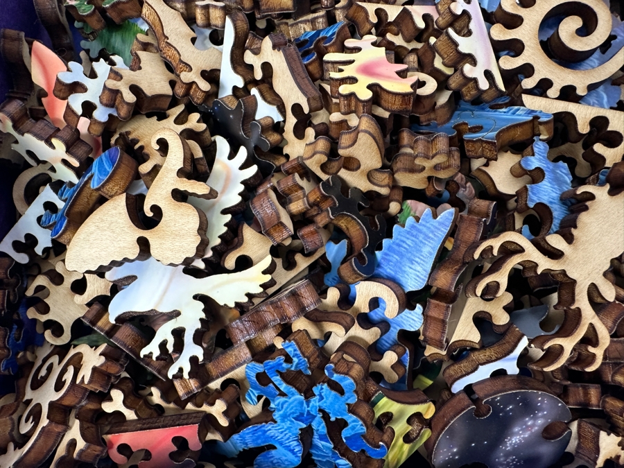 Liberty Puzzles Classic Wooden Jigsaw Puzzle Titled: 'Home 365, Brian Christenson' 341 Pieces [Photo 4]