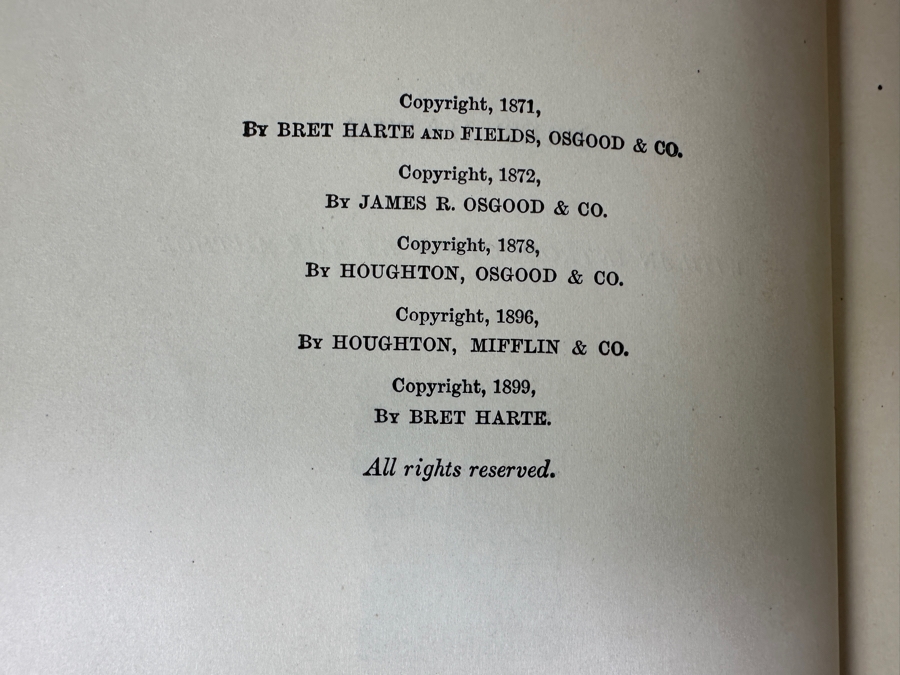 Antique Hardcover Books Set The Writings Of Bret Harte 19 Volumes 1899 Published By Houghton, Mifflin & Co [Photo 14]