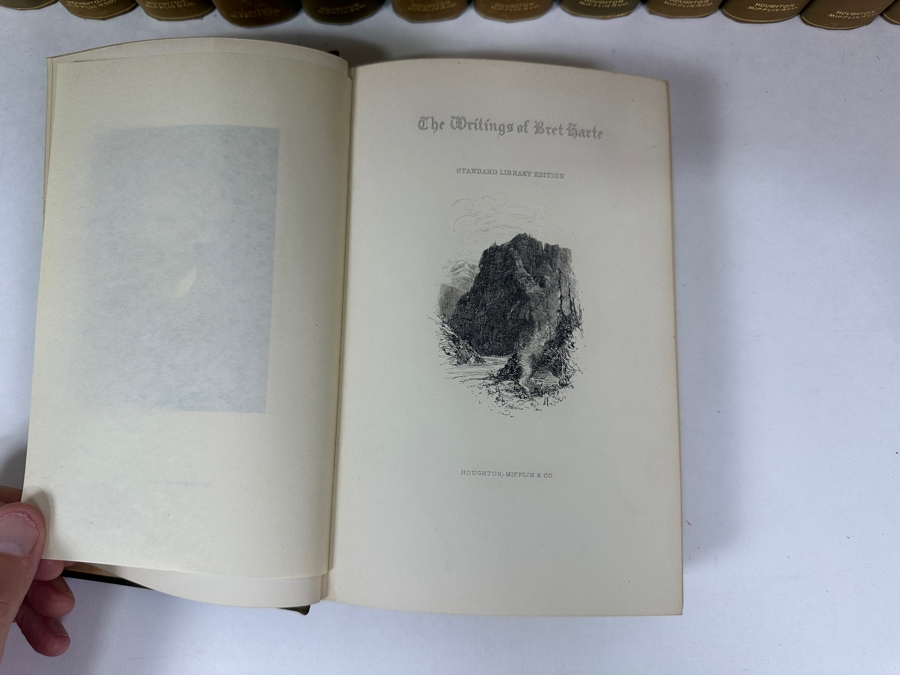 Antique Hardcover Books Set The Writings Of Bret Harte 19 Volumes 1899 Published By Houghton, Mifflin & Co [Photo 12]