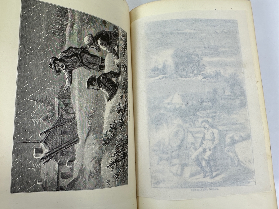Antique 1872 Hardcover First Edition Book Roughing It By Mark Twain (Samuel L. Clemens) Featuring Twain's Humorous Travelogue Of His Journey To The Wild West & Hawaii Published By American Publishing Company - Damaged Spine - Estimate $1,000-$2,500 [Photo 7]