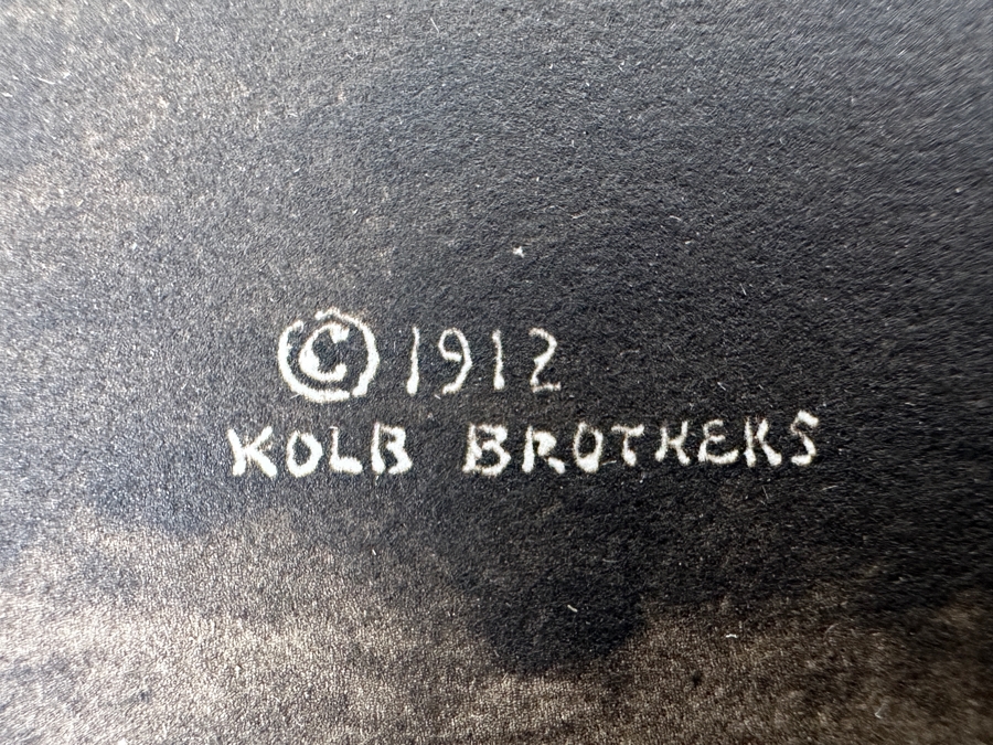 Just Added - Vintage Kolb Brothers Photogravure Print Dated 1912 Titled 'Hell's Half Mile' When Major Powell And Party Were On Their Expedition Through The Green And Colorado River Canyons In 1869-1872 10' X 8' [Photo 6]