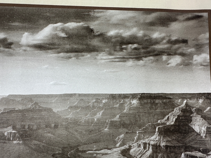 Just Added - Vintage Kolb Brothers Photogravure Print Titled 'A Canyon Sunset From O'Neil Or Ydoapai Point' 10' X 8' [Photo 5]