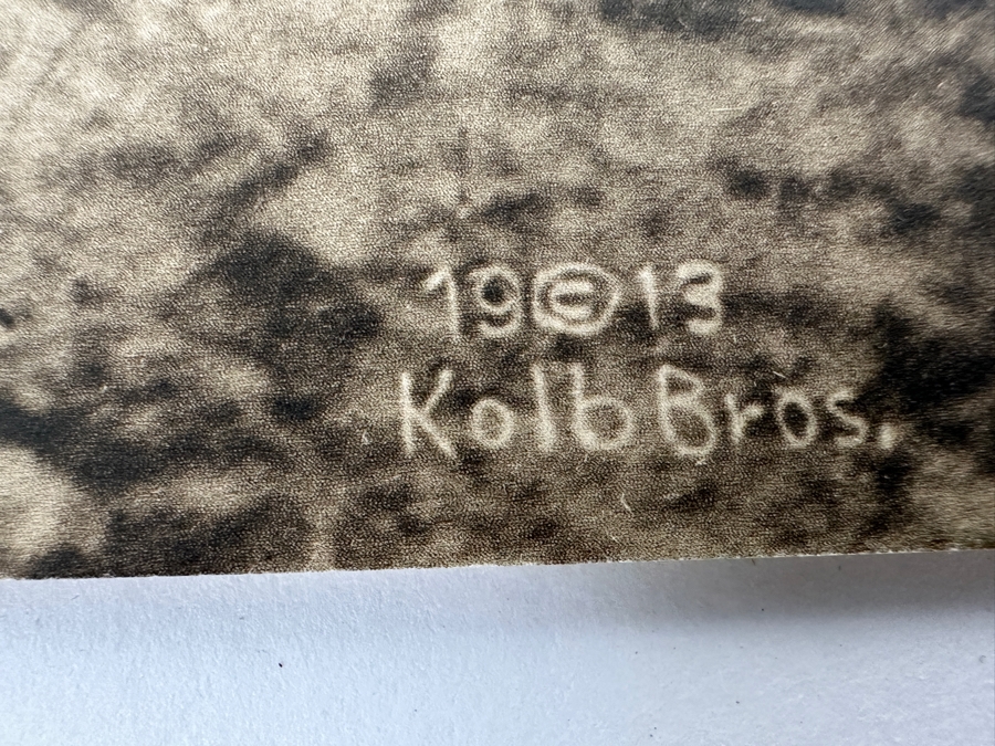 Just Added - Vintage Kolb Brothers Photogravure Print Dated 1913 11' X 14' [Photo 6]
