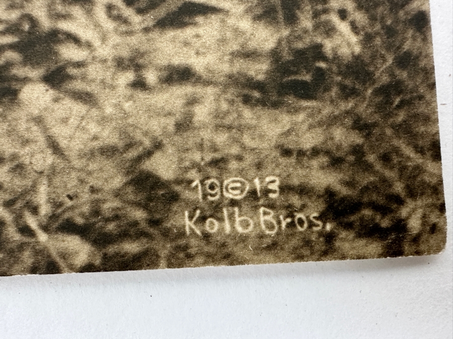 Just Added - Vintage Kolb Brothers Photogravure Print Dated 1913 11' X 14' [Photo 5]