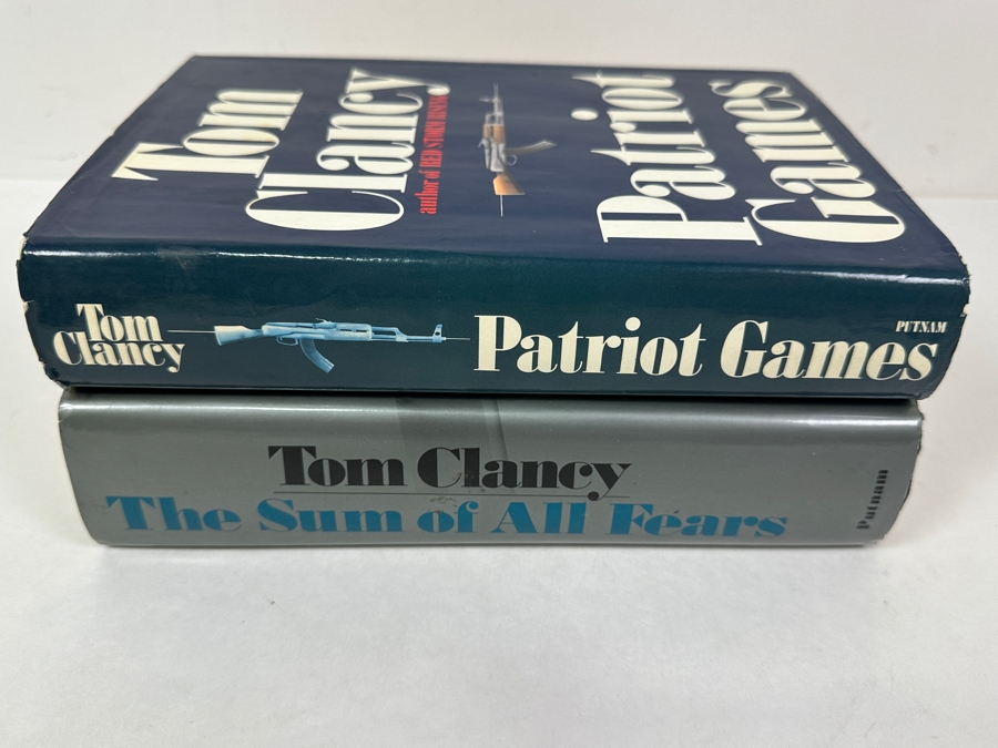 Just Added - Pair Of First Edition Hardcover Tom Clancy Books: Patriot Games & The Sum Of All Fears [Photo 2]