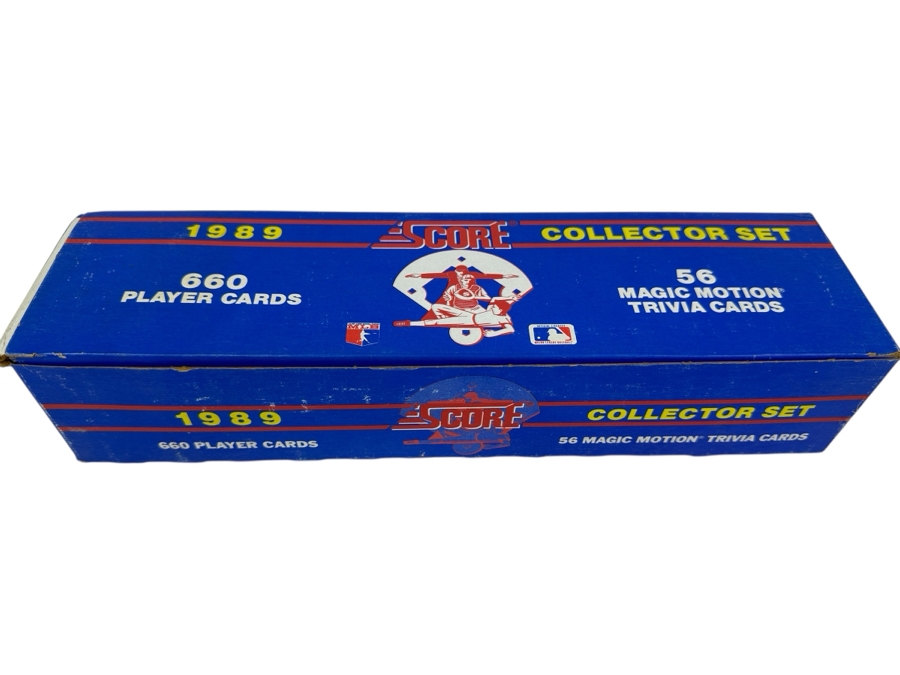 Just Added - Vintage 1989 SCORE Baseball Card Collector Set With 56 Magic Motion Trivia Cards