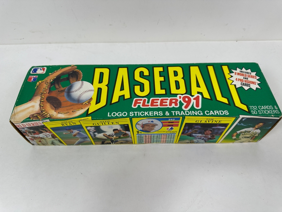 Just Added - Vintage 1991 Factory Sealed FLEER Baseball Cards & Stickers Set [Photo 2]