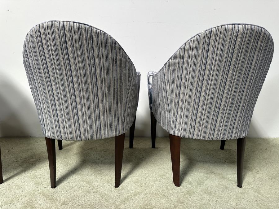 Set of (4) Custom Mid-Century Modern Style Upholstered Accent/Dining Chairs [Photo 10]