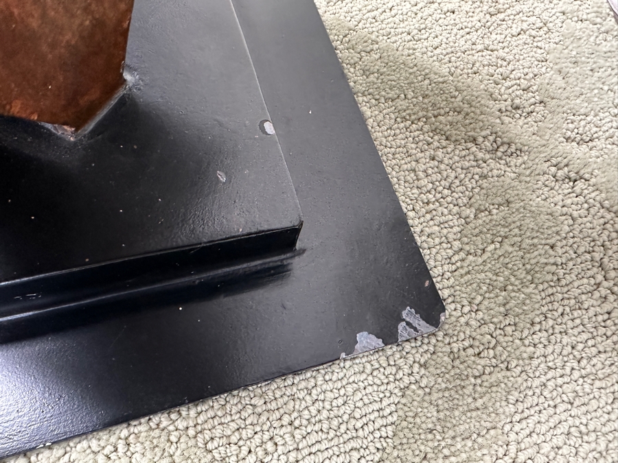 Destiny Allison (American, 21st Century) Abstract Steel Sculpture With Diamond Shape Signed On Plinth Base Dated 2007 44'H X 17'W X 15'D Estimate $1,500-$3,000 [Photo 10]