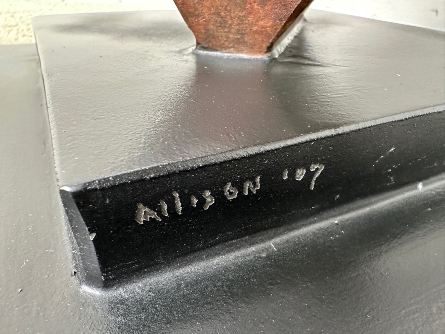 Destiny Allison (American, 21st Century) Abstract Steel Sculpture With Diamond Shape Signed On Plinth Base Dated 2007 44'H X 17'W X 15'D Estimate $1,500-$3,000 [Photo 5]