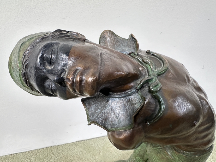 Donald Huntsman (American, B. 1934) Patinated Bronze Sculpture Titled 'Harlequin' Male Clown Ballet Dancer 1993 Numbered 2 Of 50 14'W X 10'D X 23.5'H Estimate $1,100-$2,100 [Photo 4]