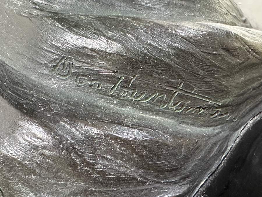 Donald Huntsman (American, B. 1934) Patinated Bronze Sculpture Titled 'Harlequin' Male Clown Ballet Dancer 1993 Numbered 2 Of 50 14'W X 10'D X 23.5'H Estimate $1,100-$2,100 [Photo 10]