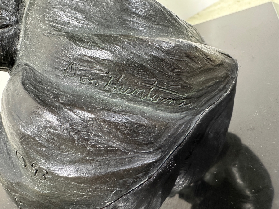 Donald Huntsman (American, B. 1934) Patinated Bronze Sculpture Titled 'Harlequin' Male Clown Ballet Dancer 1993 Numbered 2 Of 50 14'W X 10'D X 23.5'H Estimate $1,100-$2,100 [Photo 9]