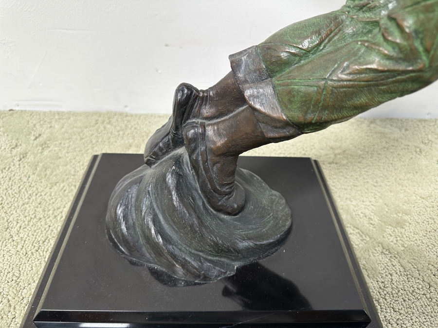 Donald Huntsman (American, B. 1934) Patinated Bronze Sculpture Titled 'Harlequin' Male Clown Ballet Dancer 1993 Numbered 2 Of 50 14'W X 10'D X 23.5'H Estimate $1,100-$2,100 [Photo 5]