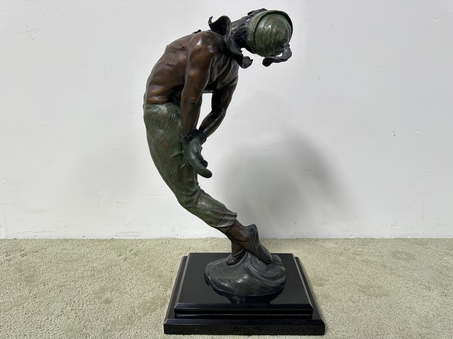 Donald Huntsman (American, B. 1934) Patinated Bronze Sculpture Titled 'Harlequin' Male Clown Ballet Dancer 1993 Numbered 2 Of 50 14'W X 10'D X 23.5'H Estimate $1,100-$2,100 [Photo 7]