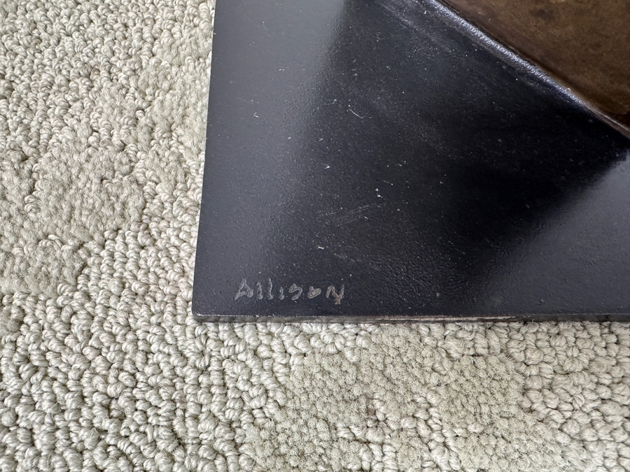 Destiny Allison (American, 21st Century) Abstract Steel Sculpture With Geometric Shapes Signed On Base Dated 2007 48'H X 19'W X 13.5'D Estimate $2,000-$4,000 [Photo 9]