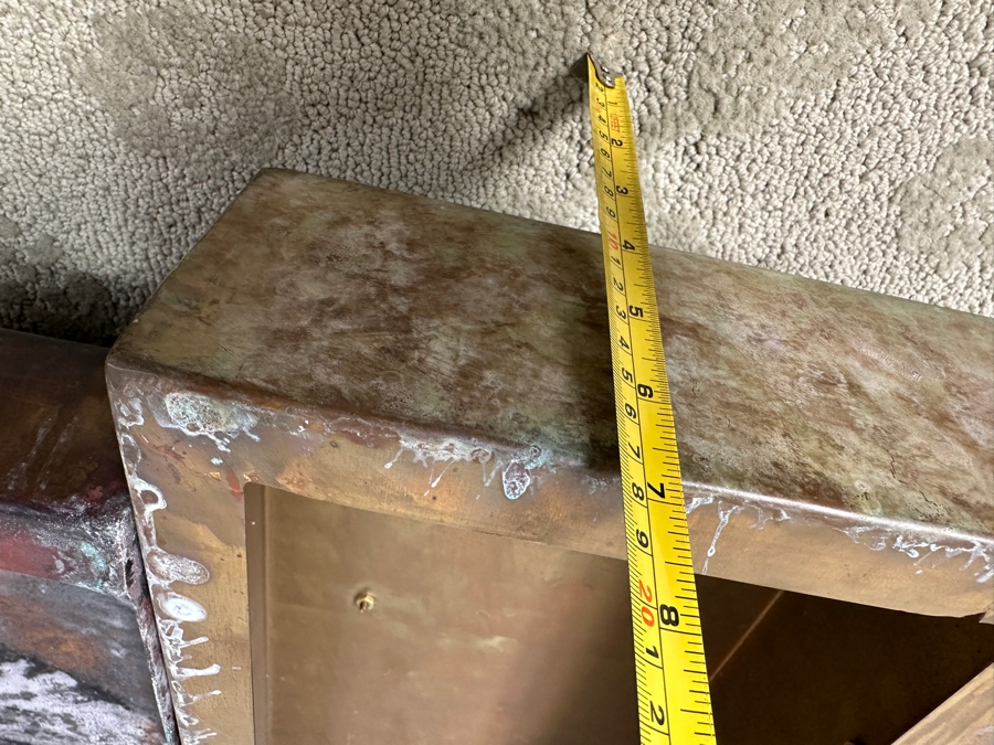 David W. Bowman (American, 21st Century) Abstract Mixed-Metal Geometric Wall Sculpture 53'W X 25'H X 7'D Estimate $4,000-$6,000 [Photo 8]