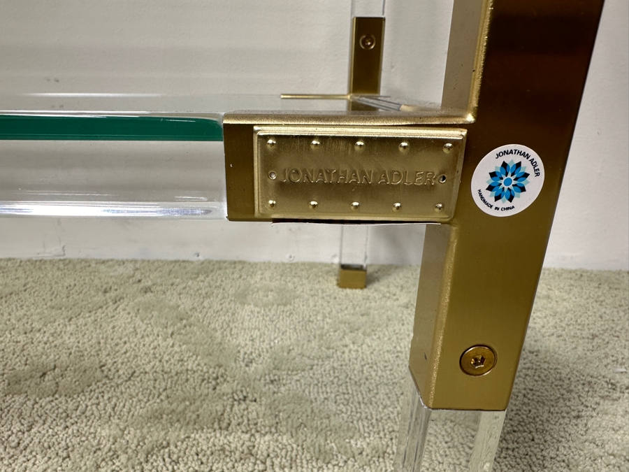 Jonathan Adler Jacques Lucite Console Table 50'W X 14.5'D X 28'H Retails $2,100 [Photo 7]