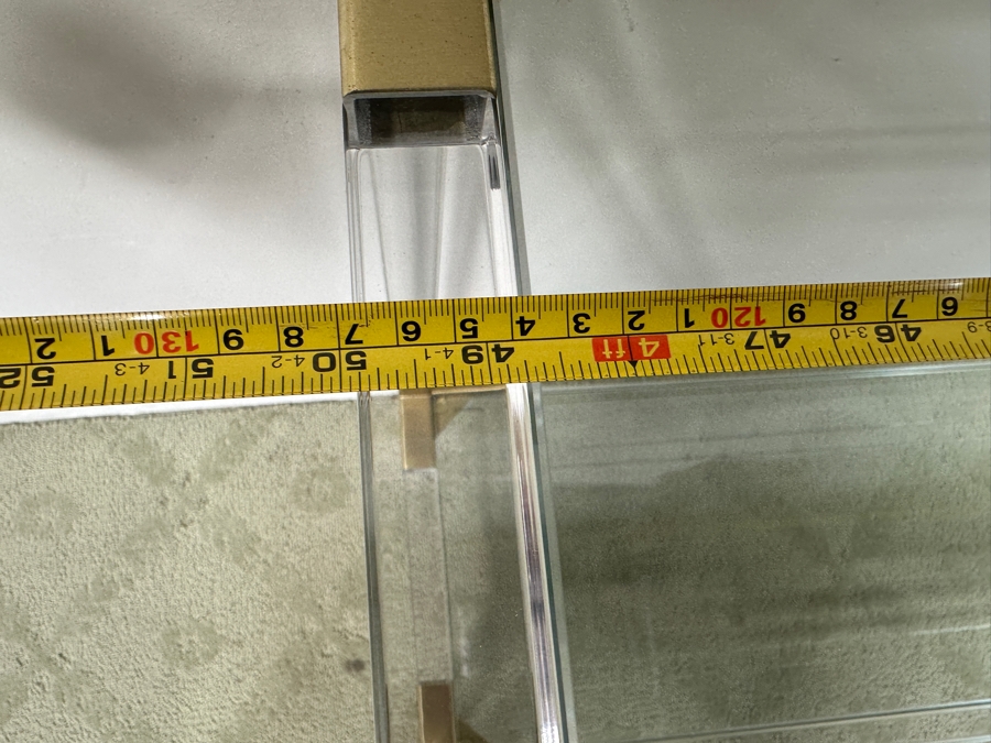 Jonathan Adler Jacques Lucite Console Table 50'W X 14.5'D X 28'H Retails $2,100 [Photo 8]