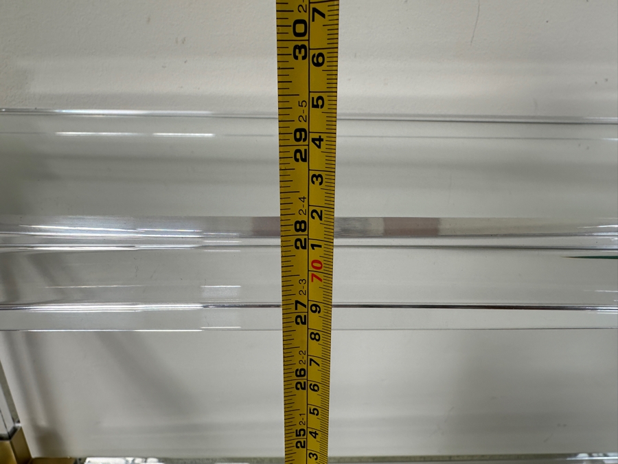 Jonathan Adler Jacques Lucite Console Table 50'W X 14.5'D X 28'H Retails $2,100 [Photo 10]