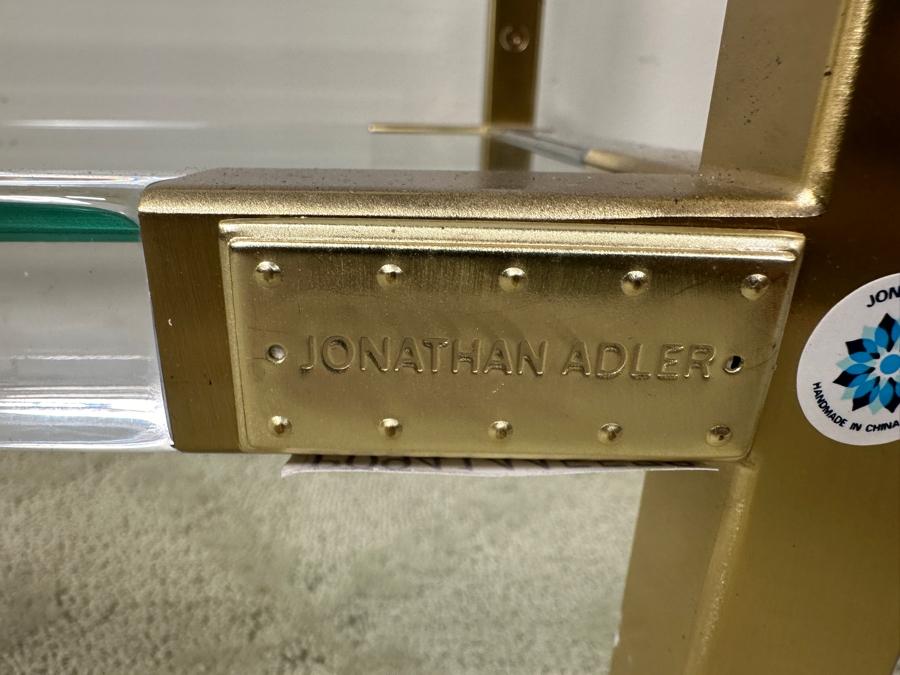 Jonathan Adler Jacques Lucite Console Table 50'W X 14.5'D X 28'H Retails $2,100 [Photo 6]