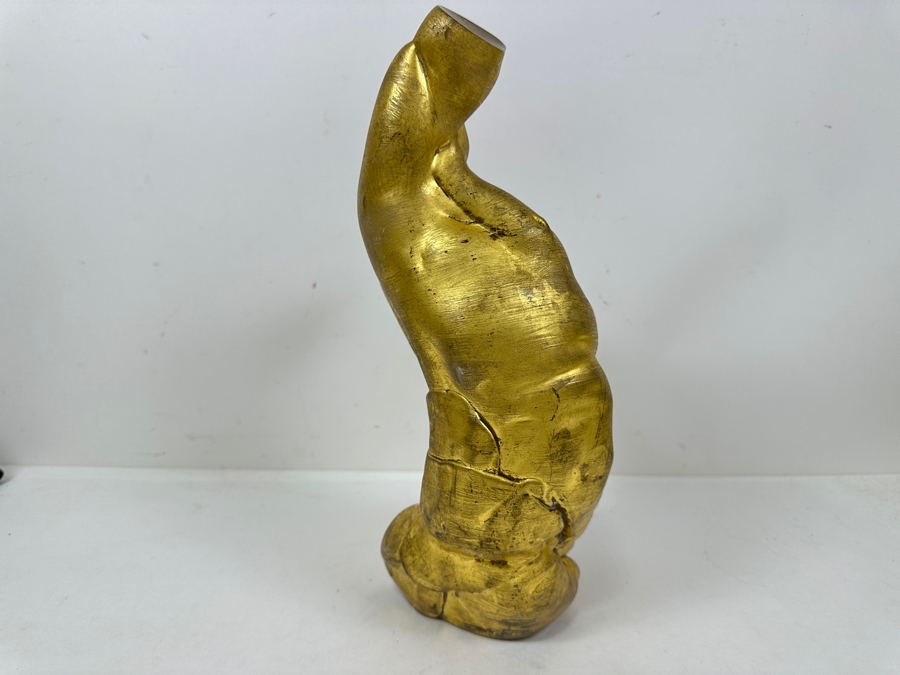 Martin Blank (American, b. 1962) Art Glass Sculpture Titled 'Ghilberti' Dated 1992 Gold Colored Glass Torso Of Man 12.5'H Estimate $1,500-$3,000 [Photo 7]