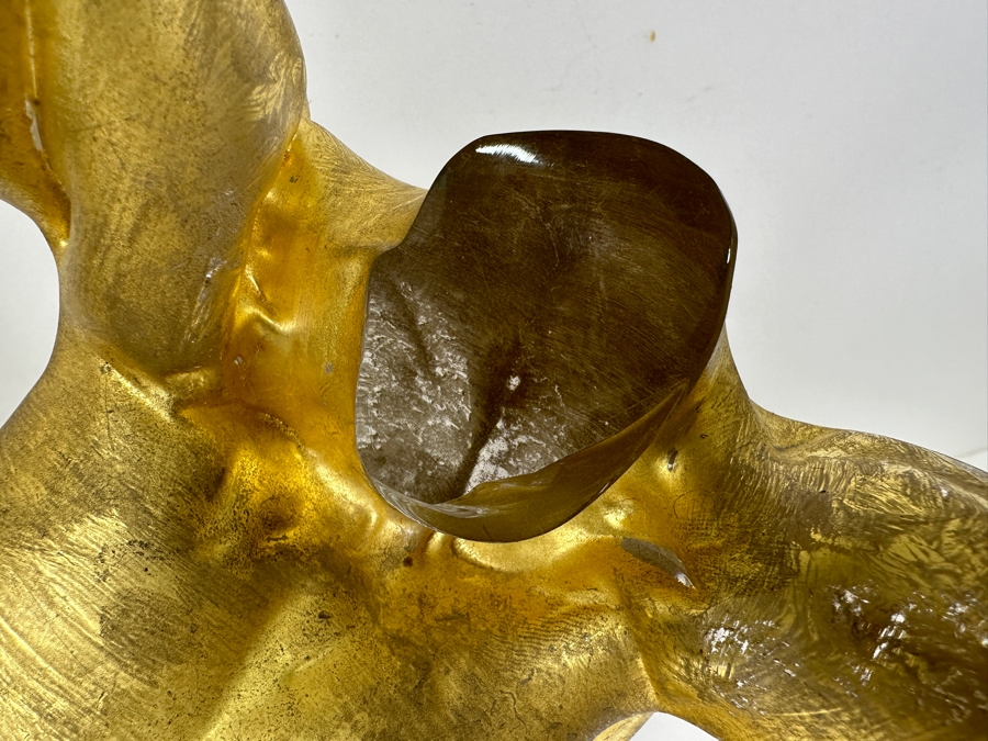 Martin Blank (American, b. 1962) Art Glass Sculpture Titled 'Ghilberti' Dated 1992 Gold Colored Glass Torso Of Man 12.5'H Estimate $1,500-$3,000 [Photo 4]