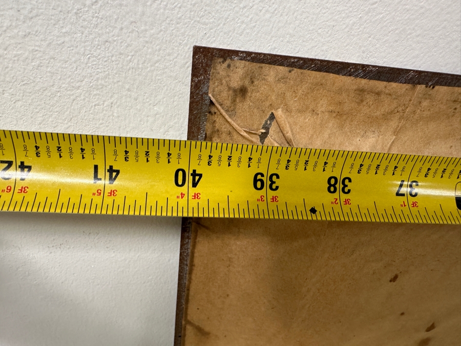 Just Added - Dysart (American, B. 1980) Modernist Abstract Painting On Metal Titled 'Moon Dance' 40' X 40' [Photo 10]