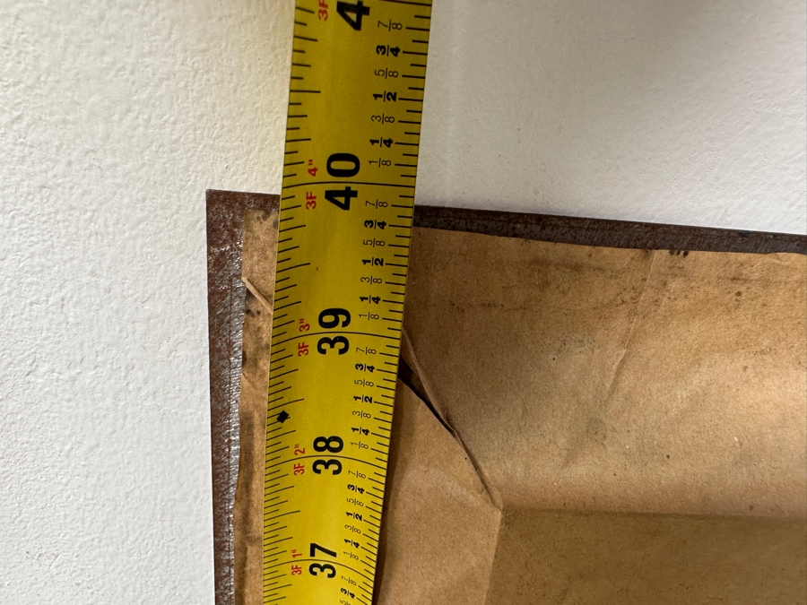 Just Added - Dysart (American, B. 1980) Modernist Abstract Painting On Metal Titled 'Moon Dance' 40' X 40' [Photo 11]