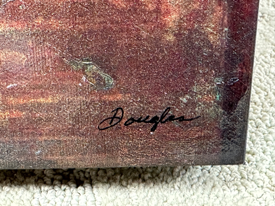 John Douglas (American, 21st Century) Mixed-Media Geometric Abstract Painting On Canvas Titled 'Rumor I' 30' X 30' Estimate $2,000-$3,000 [Photo 6]