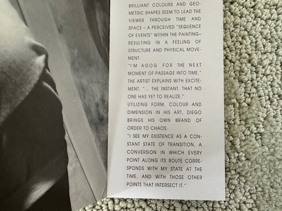 Checo Diego (American, 21st Century) Abstract Painting On Canvas Titled 'Sochil' 30' X 30' Framed In A Modern Steel Frame 32' X 32' Estimate $2,000-$3,000 [Photo 13]