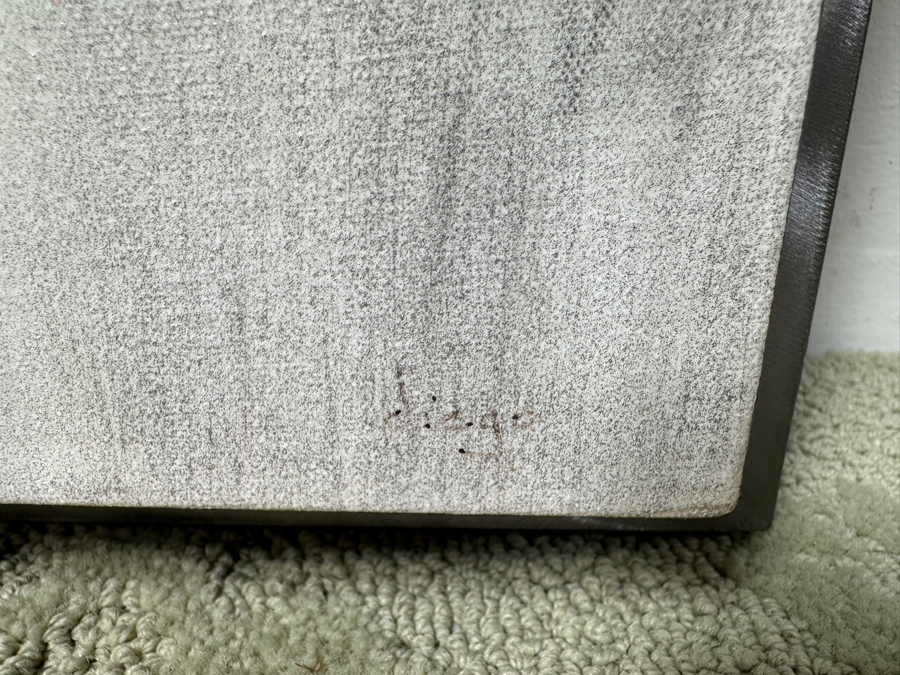 Checo Diego (American, 21st Century) Abstract Painting On Canvas Titled 'Sochil' 30' X 30' Framed In A Modern Steel Frame 32' X 32' Estimate $2,000-$3,000 [Photo 6]