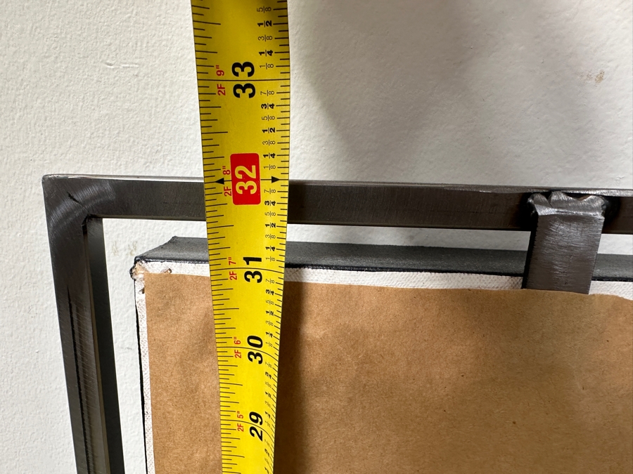 Checo Diego (American, 21st Century) Abstract Painting On Canvas Titled 'Sochil' 30' X 30' Framed In A Modern Steel Frame 32' X 32' Estimate $2,000-$3,000 [Photo 20]