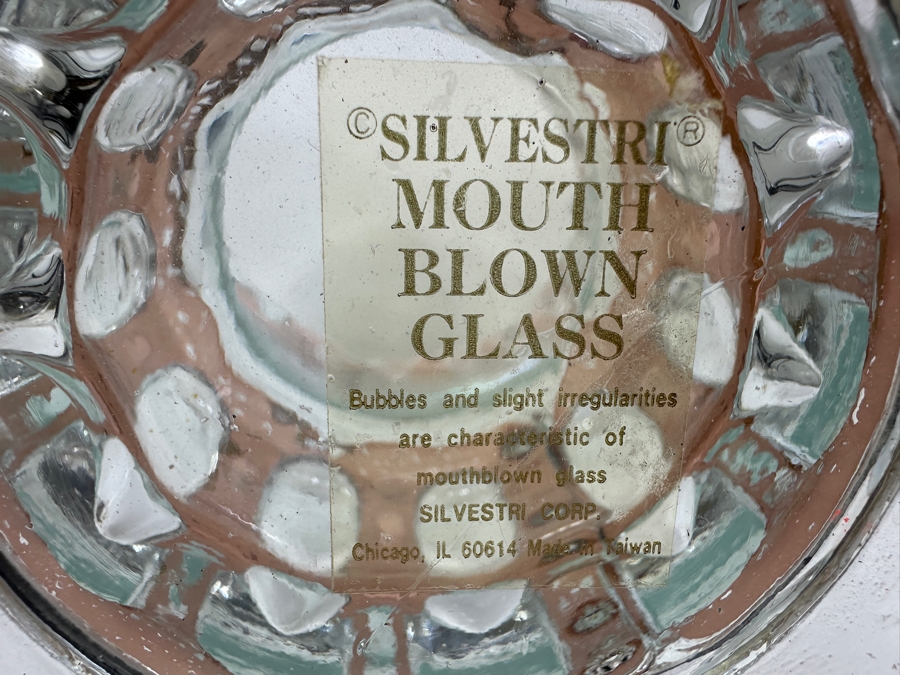 Silvestri Mouth Blown Art Glass Vase 14.5'H [Photo 8]