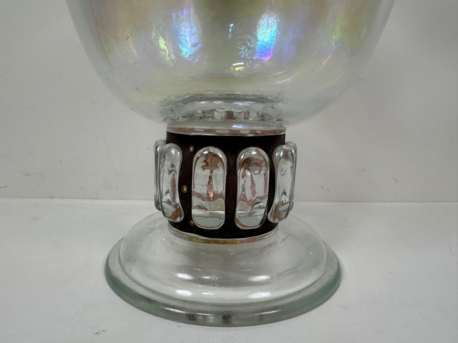 Silvestri Mouth Blown Art Glass Vase 14.5'H [Photo 5]