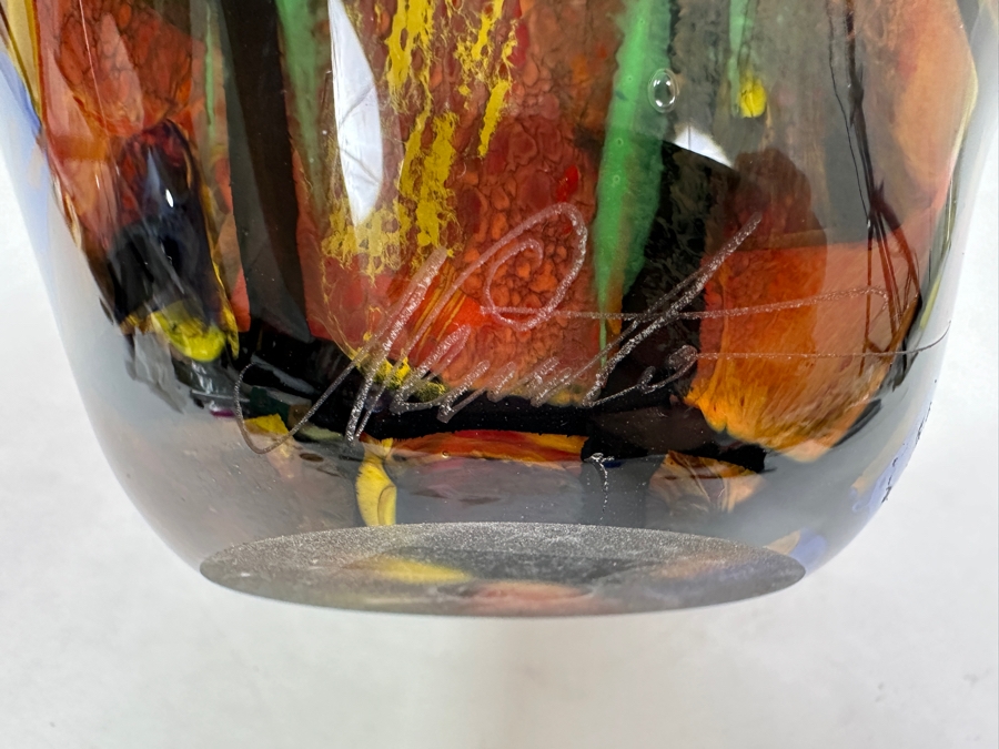 Ioan Nemtoi (Romanian, b. 1964) Hand Blown Art Glass Vase 11'H Estimate $300-$400 [Photo 9]
