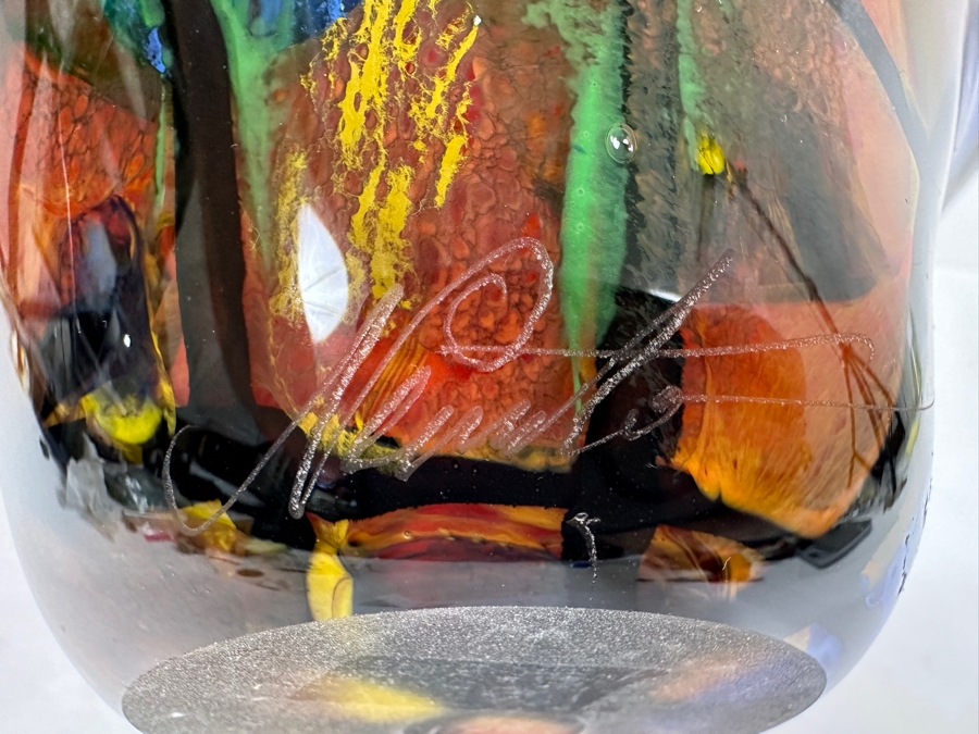 Ioan Nemtoi (Romanian, b. 1964) Hand Blown Art Glass Vase 11'H Estimate $300-$400 [Photo 8]