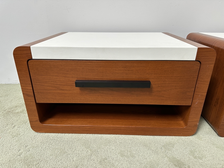 Just Added - Pair Of Custom Modernist Floating Nightstands 32W X 22D X 17H [Photo 2]