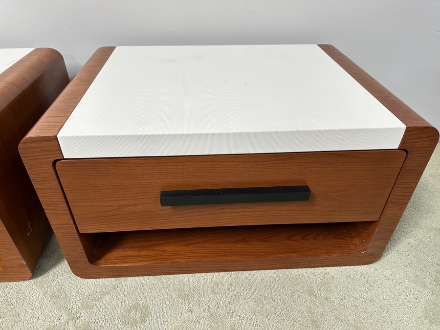 Just Added - Pair Of Custom Modernist Floating Nightstands 32W X 22D X 17H [Photo 4]